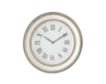Uma 24-inch White Metal Wall Clock small image number 1