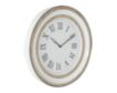 Uma 24-inch White Metal Wall Clock small image number 2