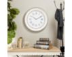 Uma 24-inch White Metal Wall Clock small image number 4