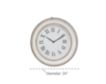 Uma 24-inch White Metal Wall Clock small image number 5