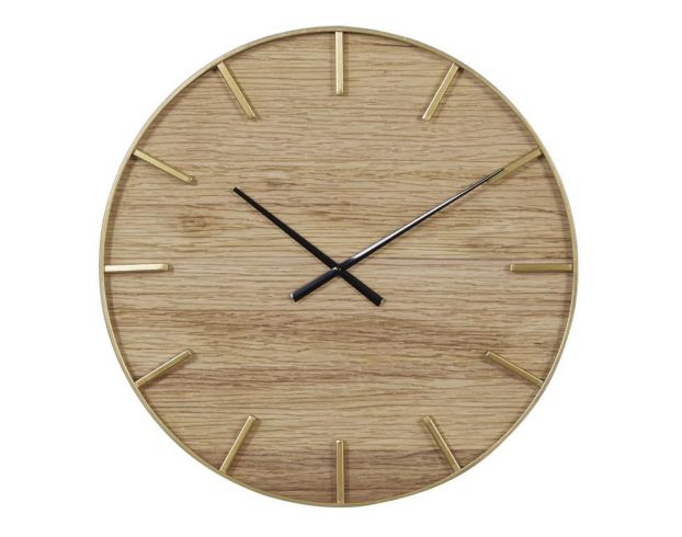 Uma 24-Inch Wood Wall Clock large image number 1