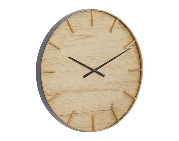 Uma 24-Inch Wood Wall Clock large image number 2