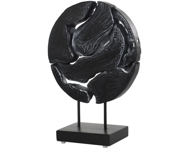 Uma 19-Inch Black Circle Cutout Sculpture large image number 2