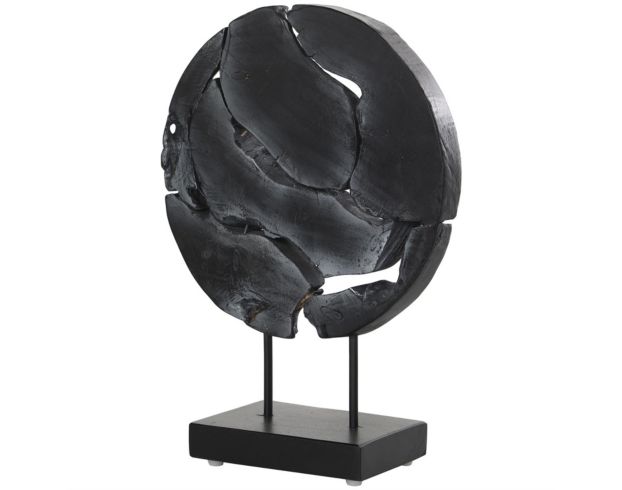 Uma 19-Inch Black Circle Cutout Sculpture large image number 3