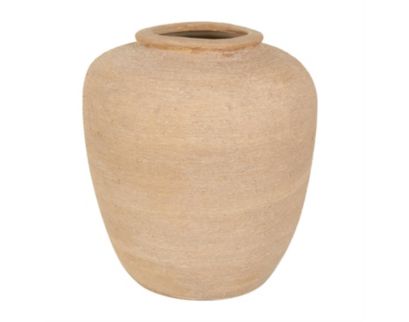 Uma 12" Novogratz Beige Ceramic Vase