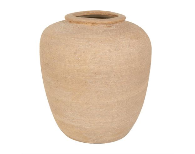 Uma 12-Inch Novogratz Beige Ceramic Vase large image number 1