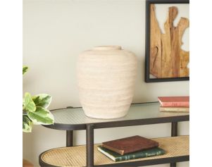 Uma 16-Inch Novogratz Beige Ceramic Vase