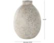 Uma 14" Beige Ceramic Antique Textured Vase small image number 3