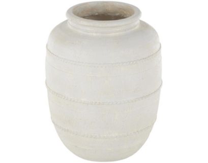 Uma 18" White Mediterranean Vase