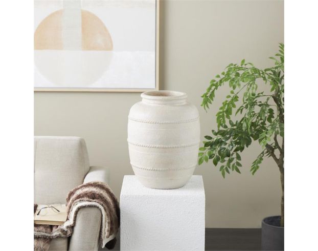 Uma 18" White Mediterranean Vase large image number 2