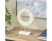 Uma Enterprises, Inc 12-Inch Cream Marble Geo Ring Sculpture small image number 3