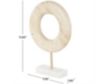 Uma Enterprises, Inc 12-Inch Cream Marble Geo Ring Sculpture small image number 4