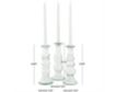 Uma Enterprises, Inc Clear Glass Candleholders (Set of 3) small image number 5