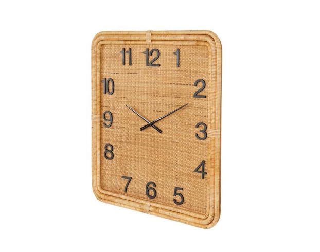 Uma Brown Cane Wall Clock large image number 3