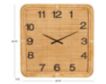 Uma Brown Cane Wall Clock small image number 5