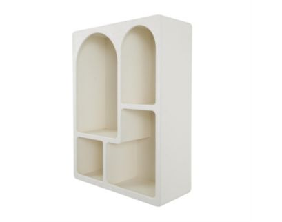 Uma White Arched Wall Shelf