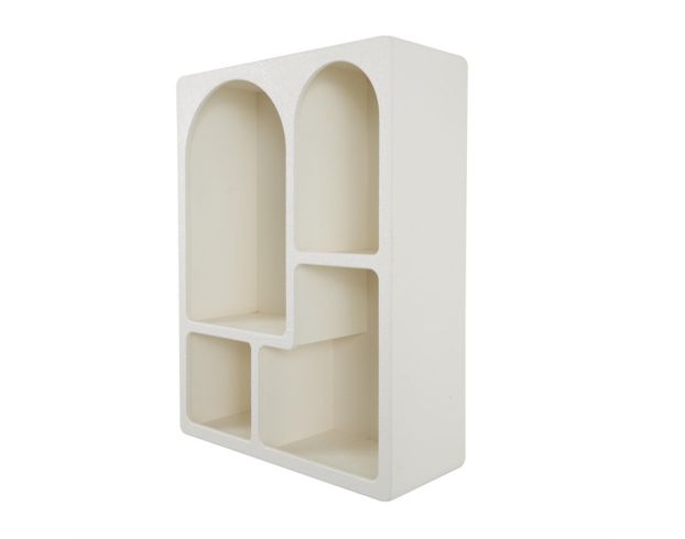 Uma White Arched Wall Shelf large image number 2