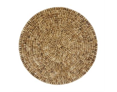 Uma Reclaimed Wood Round Wall Sculpture