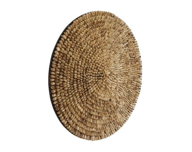 Uma Reclaimed Wood Round Wall Sculpture large image number 6