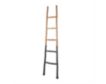 Uma 73" Wood Black & Brown Two-Tone Blanket Ladder small image number 3