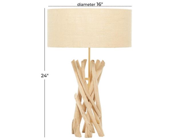 Uma Driftwood Table Lamp large image number 7