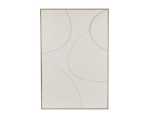 Uma Beige Wooden Geometric Framed Wall Art