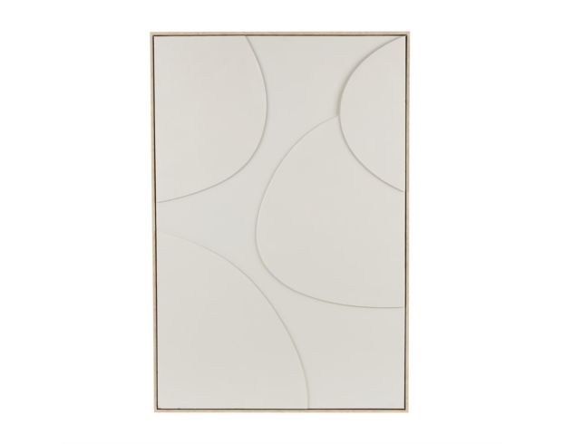 Uma Beige Wooden Geometric Framed Wall Art large image number 1