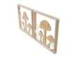 Uma Wood Cutout Mushroom Wall Art (Set of 2) small image number 2