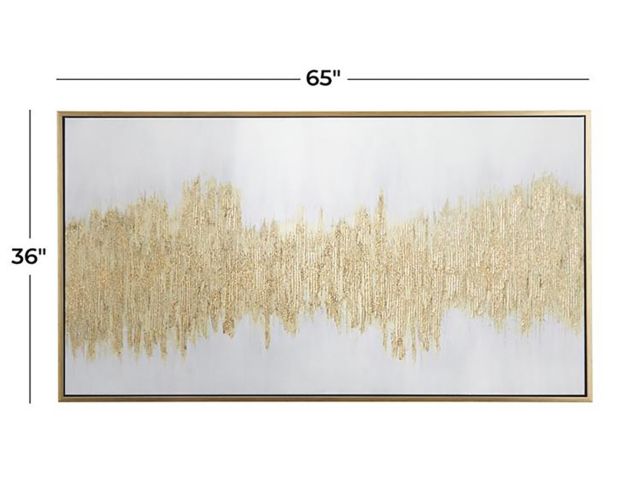 Uma Gold Contemporary Wall Art 36 X 65 large image number 4