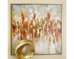 Uma Traditional Gold Abstract Wall Art 39 X 39 small image number 4