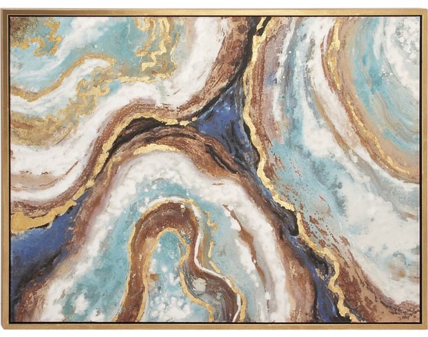 Uma Traditional Multi Glam Abstract Wall Art 36 X 47 large image number 1