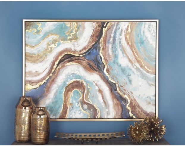 Uma Traditional Multi Glam Abstract Wall Art 36 X 47 large image number 5