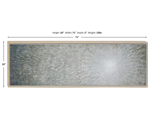 Uma Grey Modern Radial Framed Wall Art 71 X 20 large image number 6