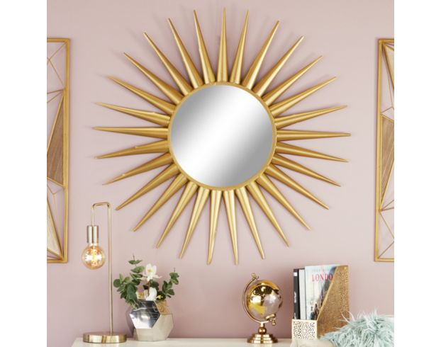 Uma Gold Glam Mirror 42 X 42 large image number 6