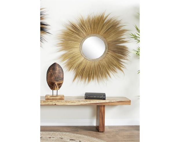 Uma Boho Sea Grass Mirror 45 X 45 large image number 2