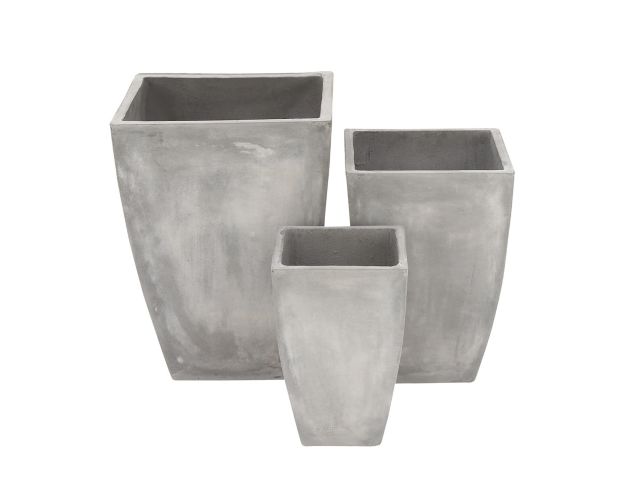 Uma 16-Inch Grey Clay Small Planter large image number 1