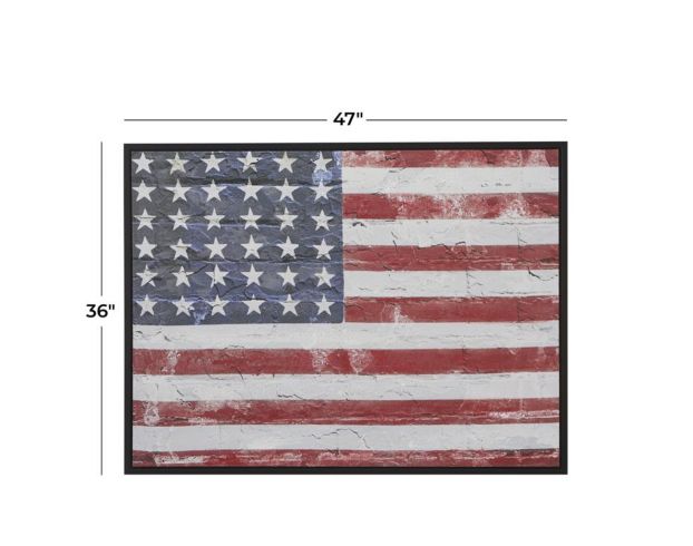 Uma American Flag Wall Decor 47 x 36 large image number 4