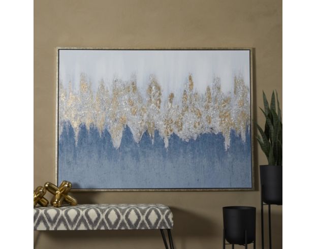 Uma Blue Abstract Framed Wall Art 66 X 48 large image number 5