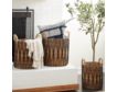 Uma Brown 3-Piece Storage Basket Set small image number 2