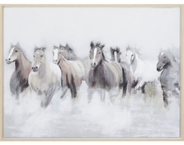 Uma Farmhouse Horses Framed Wall Art 40 x 30 large image number 1