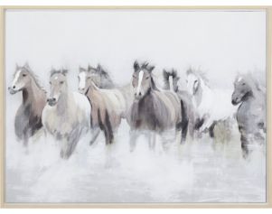 Uma Farmhouse Horses Framed Wall Art 40 x 30