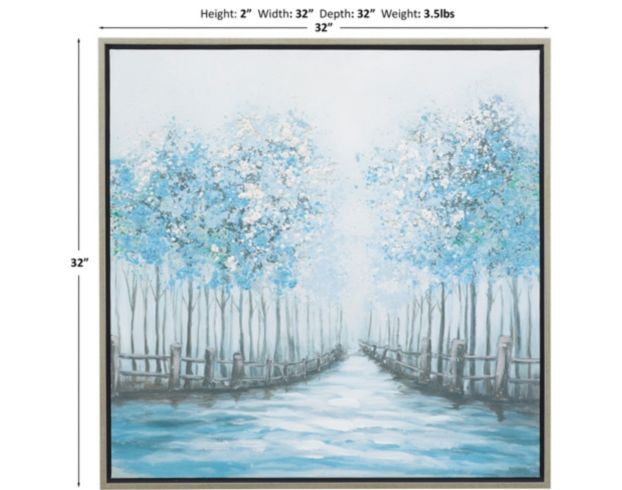 Uma Blue Cottage Wall Art 32 X 32 large image number 7