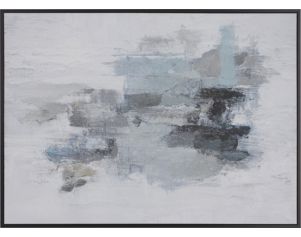 Uma Abstract Art Blue Polystone 65 X 48