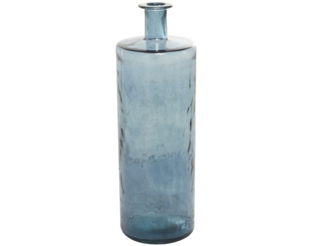 Uma 10 X 30-Inch Dark Blue Glass Vase large image number 1