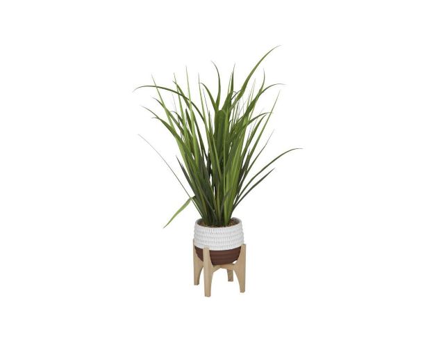 Uma 35-Inch Faux Grass with Planter large image number 1