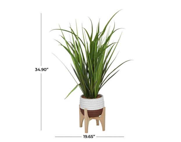 Uma 35-Inch Faux Grass with Planter large image number 3