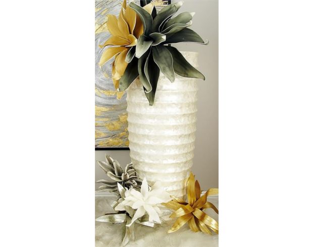 Uma 48-Inch White Polystone Vase large image number 2