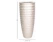 Uma 48-Inch White Polystone Vase small image number 3