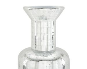 Uma 51-Inch Silver Glam Vase