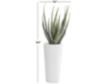 Uma 34-Inch Aloe Vera Plant in White Vase small image number 3